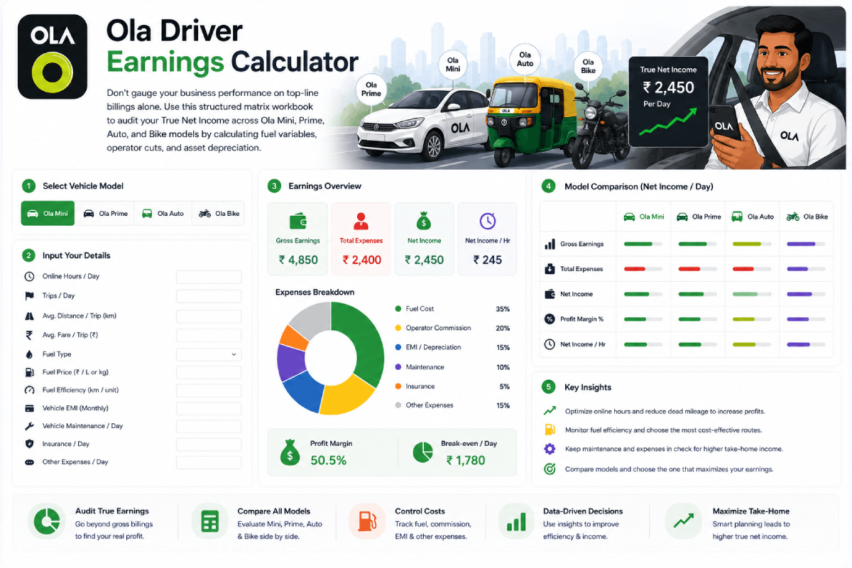 OLA Driver Earnings Calculator